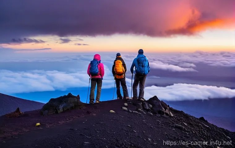 카메룬 몬테 카메룬 화산 등반 - **Prompt 1: Jungle Ascent on Mount Cameroon**
"A group of diverse hikers, approximately 15-20 ye... 카메룬 몬테 카메룬 화산 등반 - **Prompt 1: Jungle Ascent on Mount Cameroon**
"A group of diverse hikers, approximately 15-20 ye...